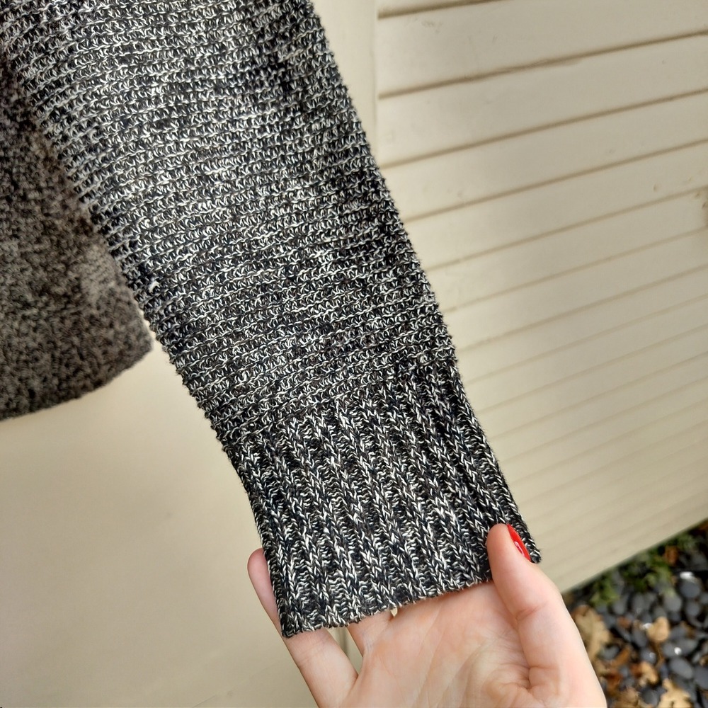 Eileen Fisher Gray V-Neck Sweater - Picture 4 of 7